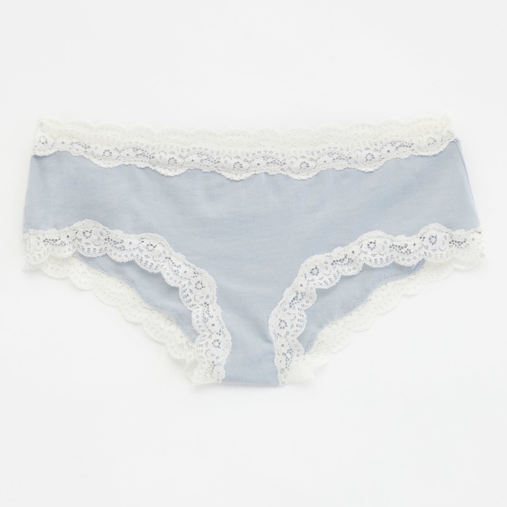 NWT A Pea in the Pod Lace Girl Short Maternity Panties in Grey Dawn